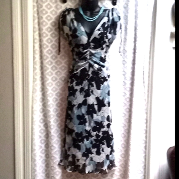 VTG DVF 2in1 100% Silk Day to Night Midi Dress LBD VINTAGE - Picture 4 of 16